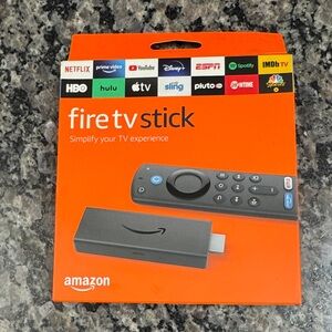 Amazon Fire TV Stick - Orange and Black New Factory Sealed